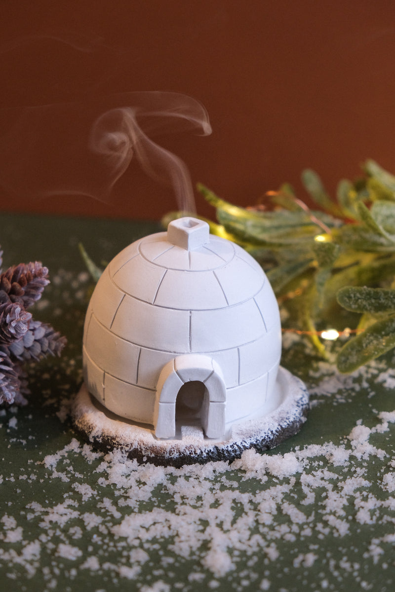 Winter Igloo Incense Cone Burner