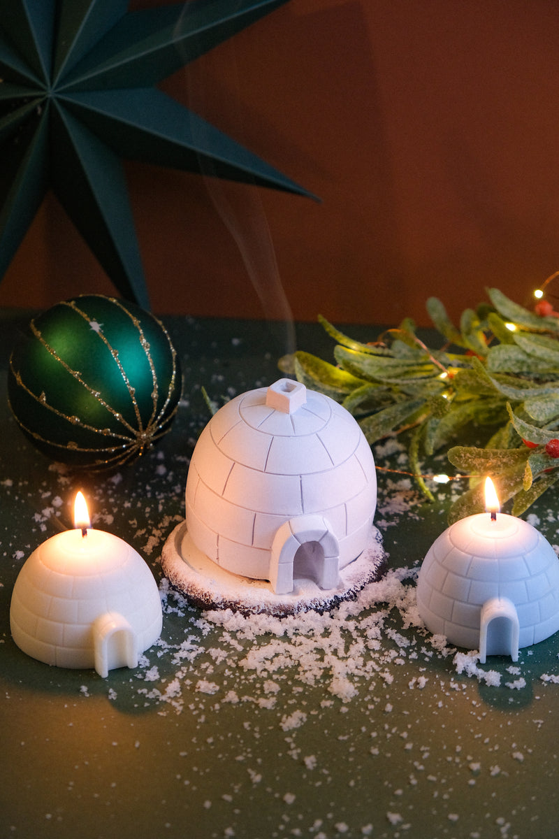 Winter Igloo Incense Cone Burner