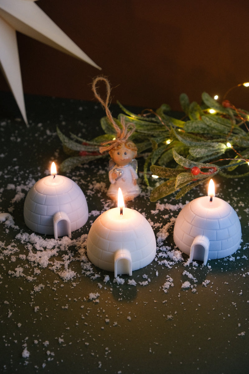 Winter Igloo Mini Candle