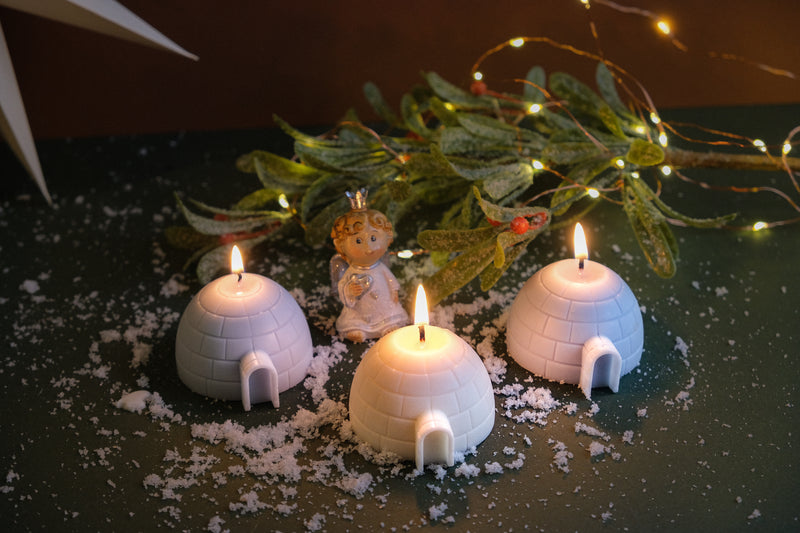 Winter Igloo Mini Candle