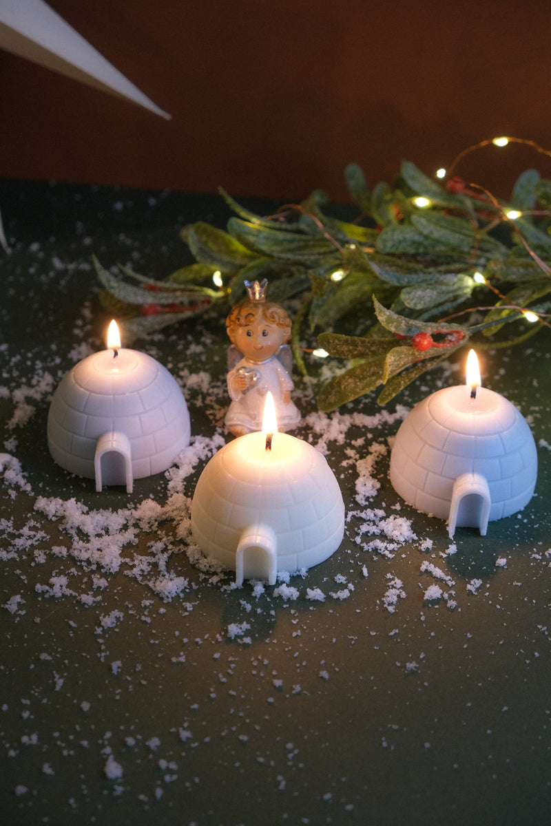 Winter Igloo Mini Candle