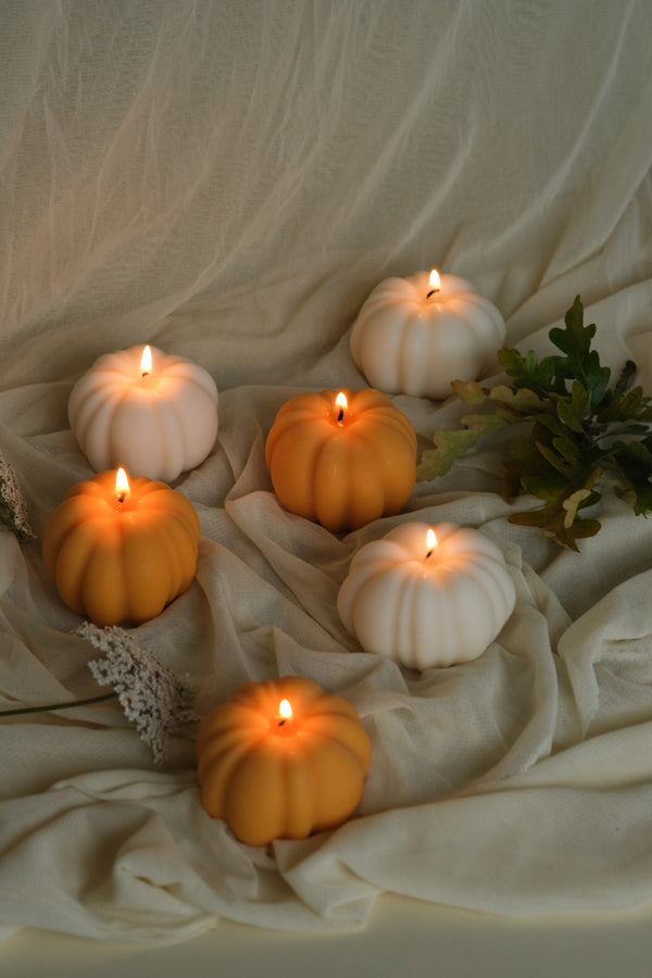 Pumpkin Shaped Candle