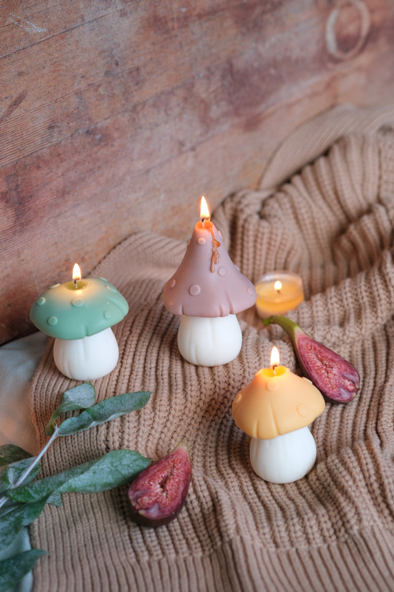 Mushroom Shaped Candles