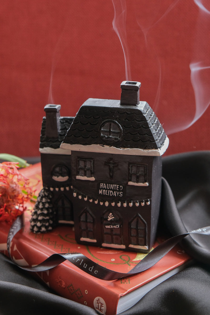 Haunted Holiday House Incense Cone Burner