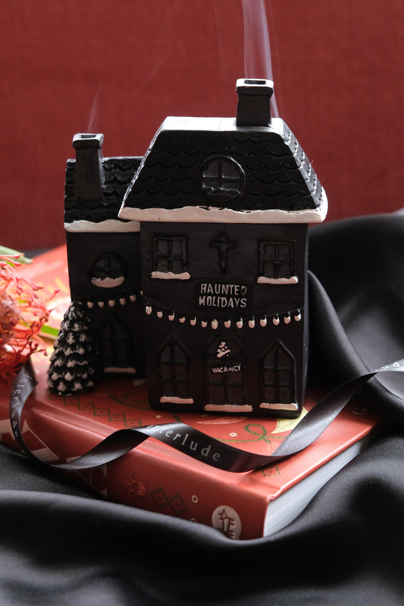 Haunted Holiday House Incense Cone Burner