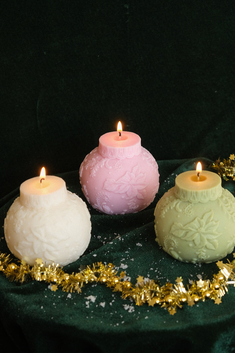Bauble Shaped Candle