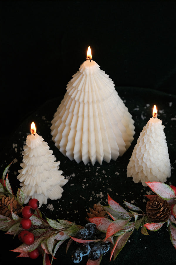 Christmas Tree Candles - Trio