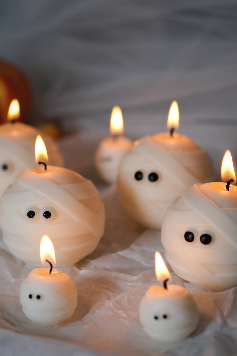 Mummy Ghost Candle Duo