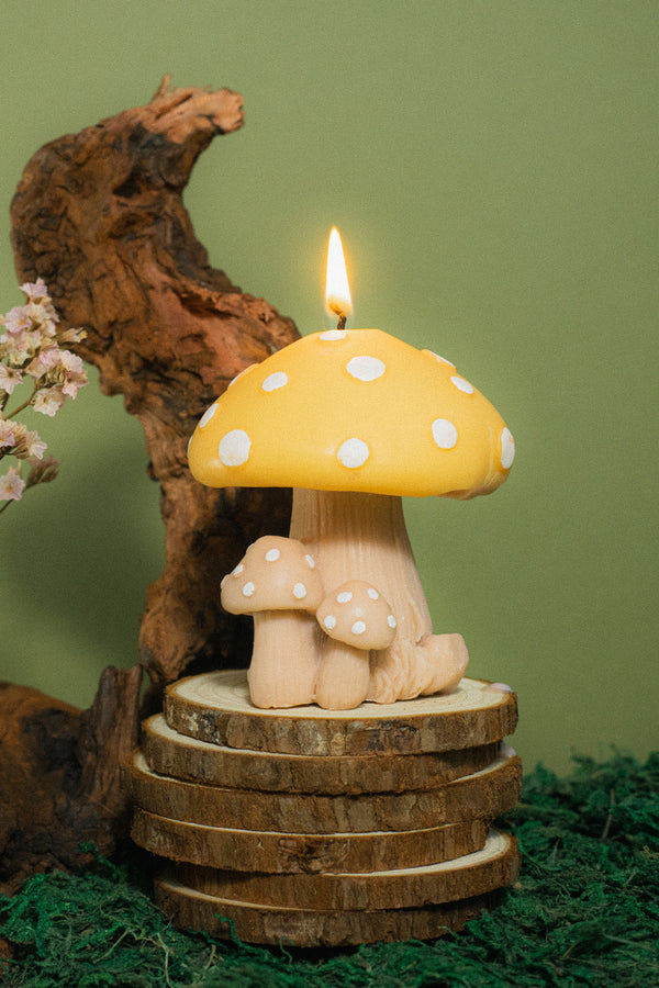Mushroom Family Candle