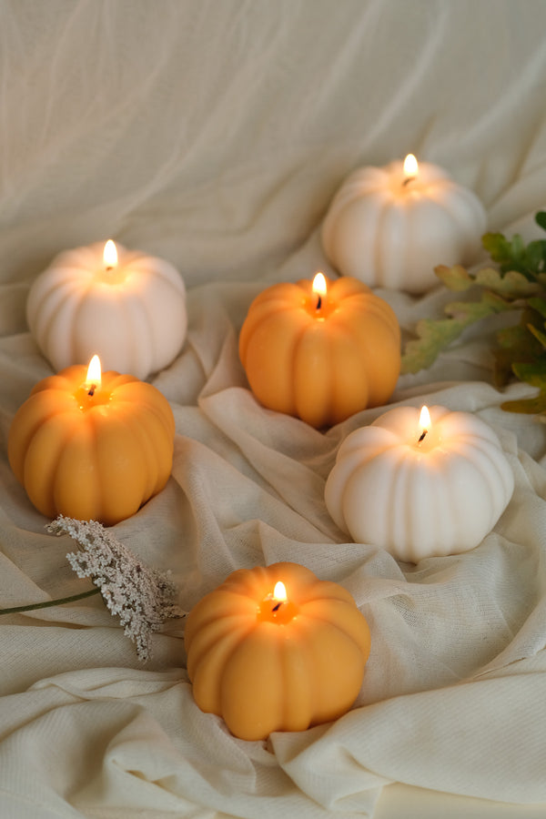 Pumpkin Shaped Candle