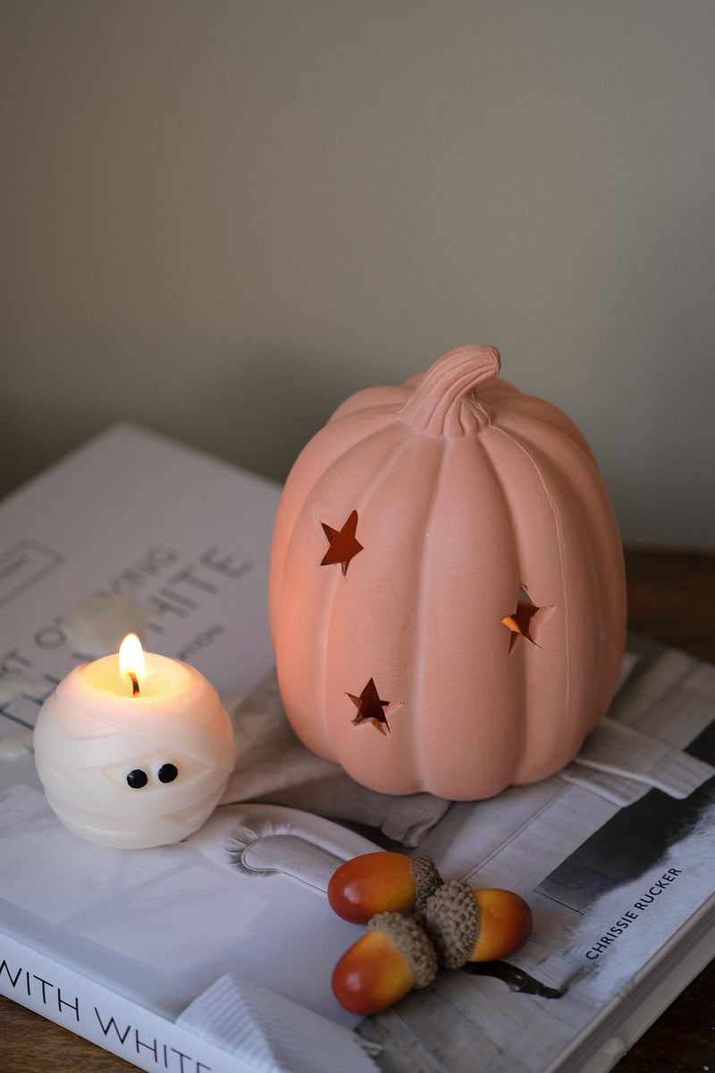 Terracotta Pumpkin Tealight Holder