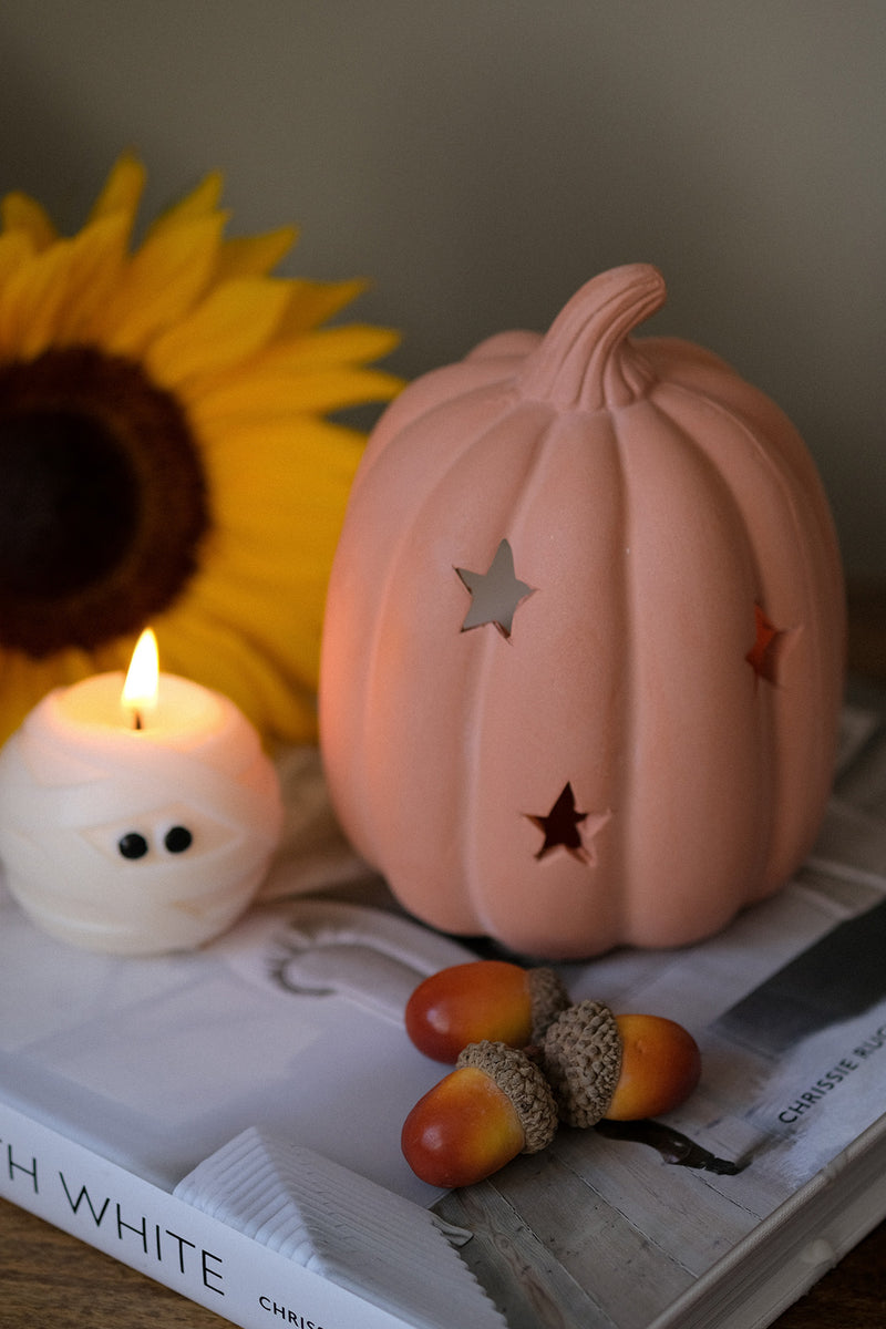 Terracotta Pumpkin Tealight Holder