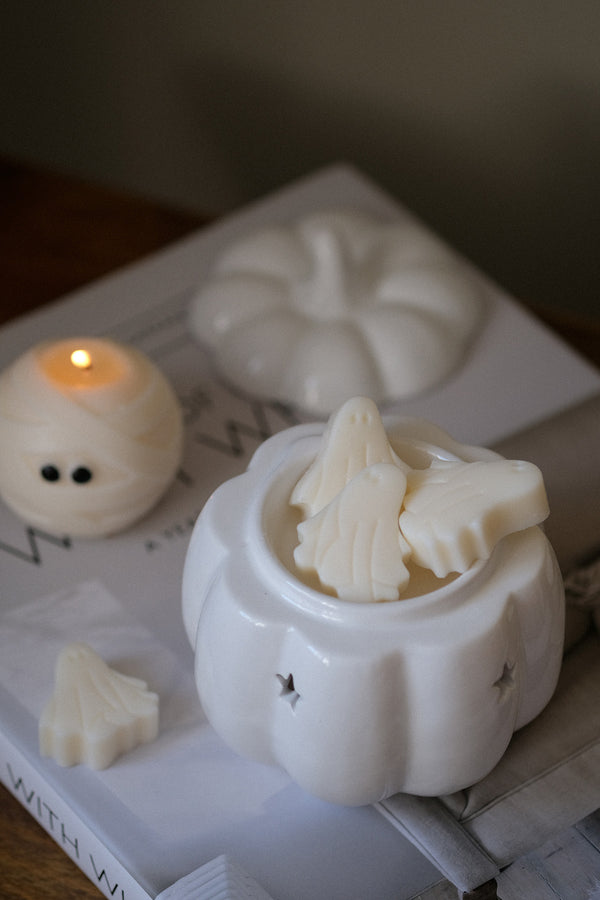 Pumpkin Wax Melt Burner - White