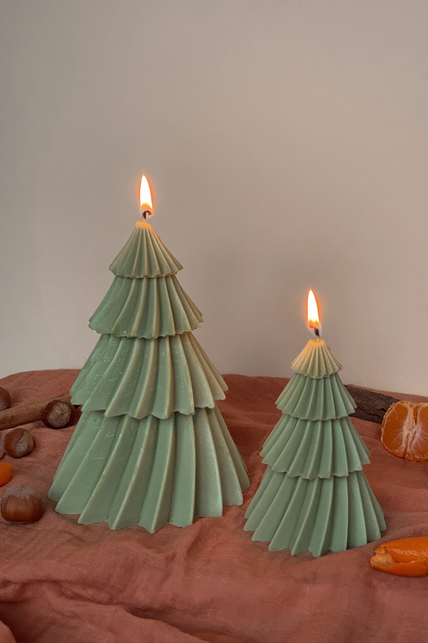 Christmas Tree Shaped Candles