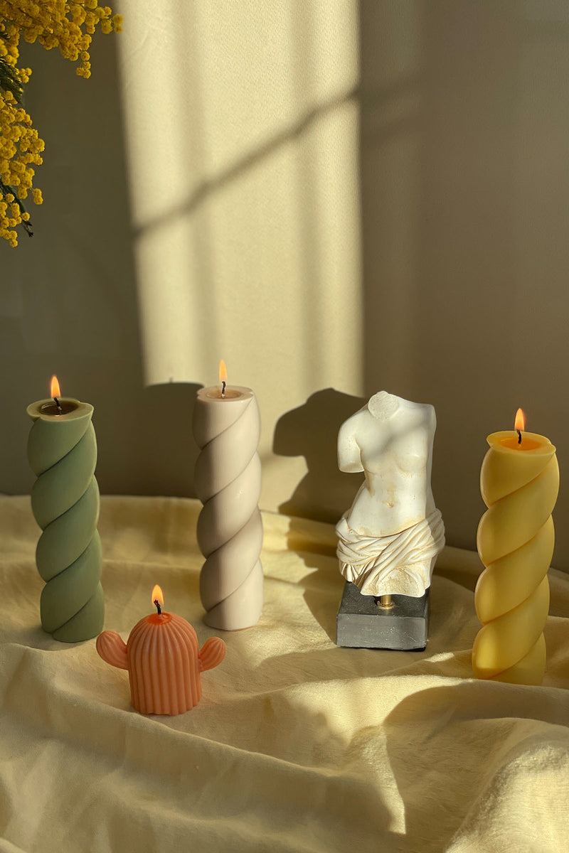 Marshmallow Shaped Pillar Candle