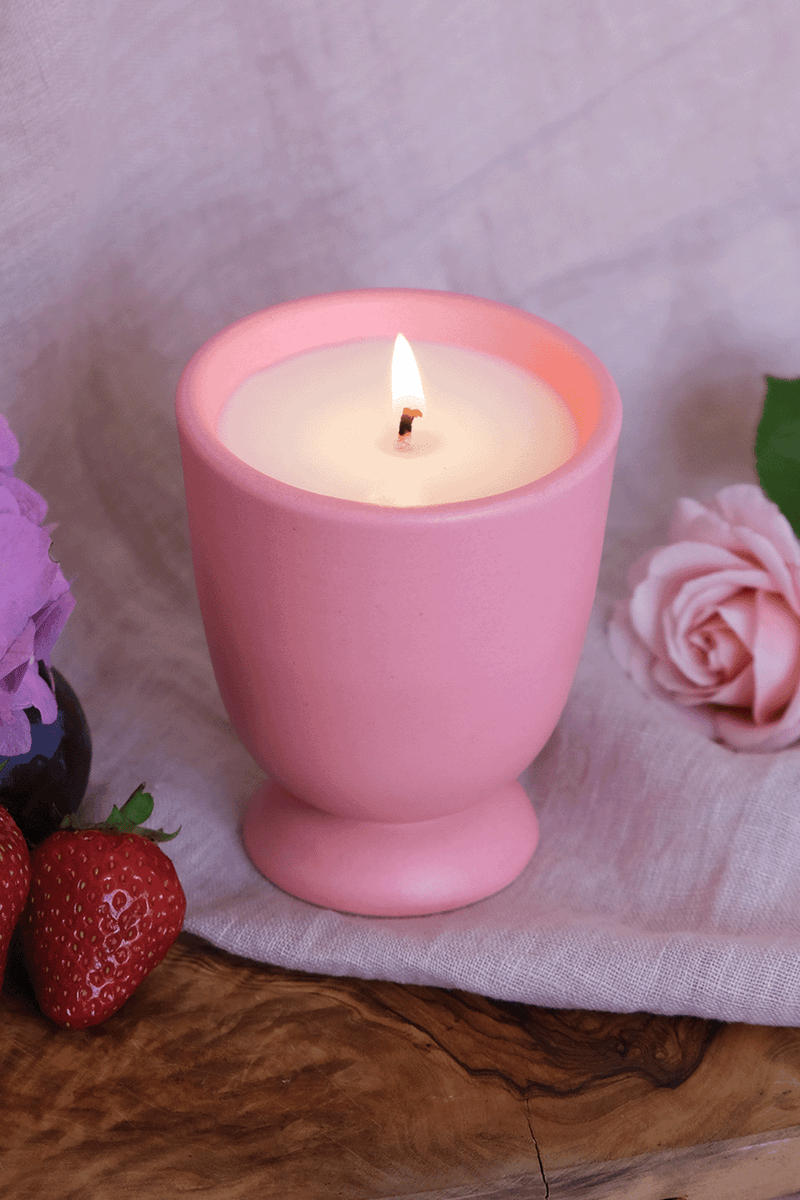 Strawberry & Rhubarb Scented Candle