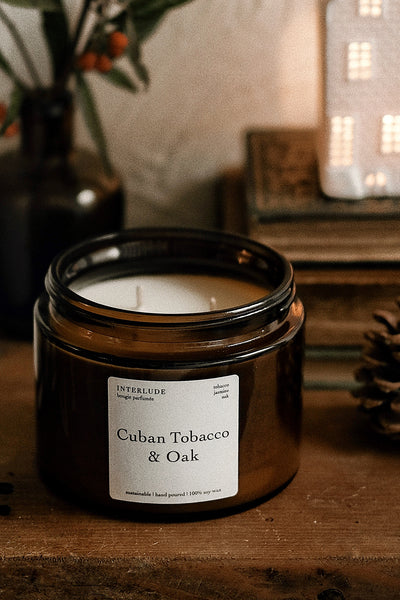 cuban linen and tobacco candle & Oak Scented – Interlude Candles Paraben Free Cigar Scented Candle - Etsy
