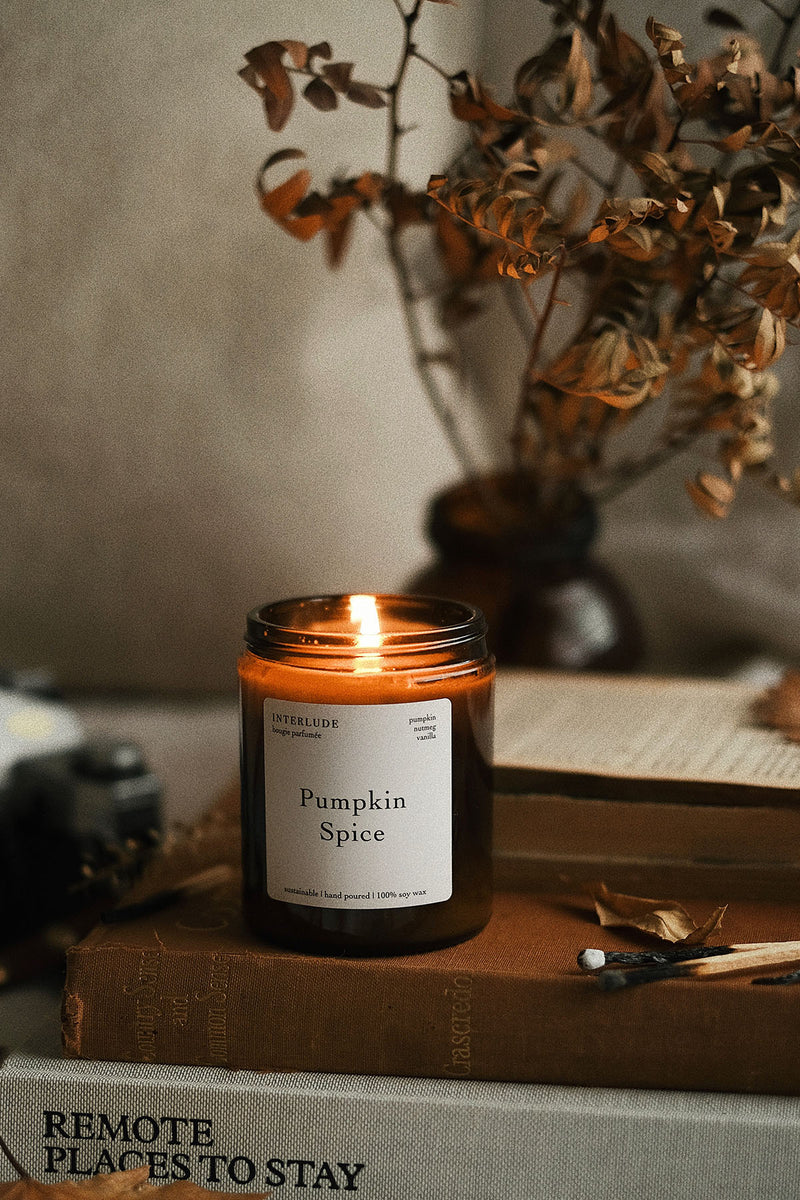 Pumpkin Spice Scented Candle - Medium Size