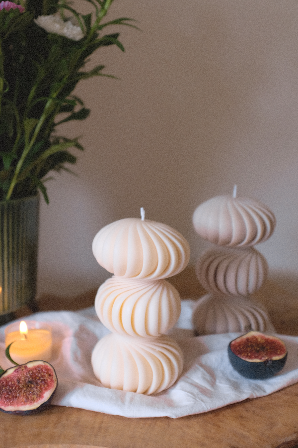 Swirl Pillar Candle