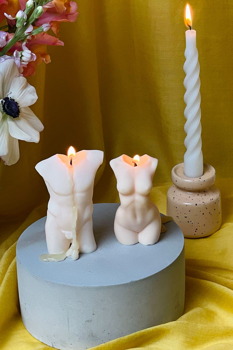 Venus & David Candle Set
