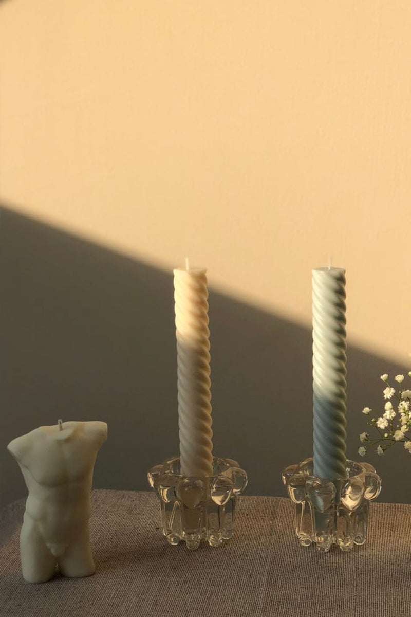 Spiral Taper Candles - pack of 3